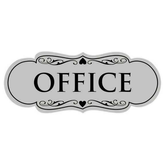 Designer Office Sign(Lt Gray) - Medium