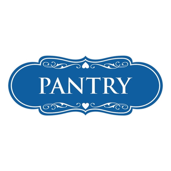 Designer Pantry Sign (Blue) - Large
