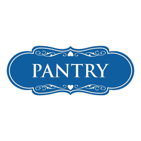 Designer Pantry Sign (Blue) - Large