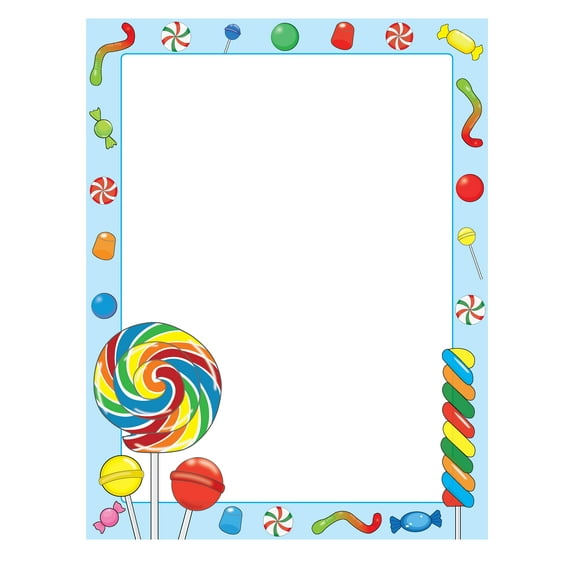 SHAPES ETC. Designer Paper - Candy (50 Sheet Package)