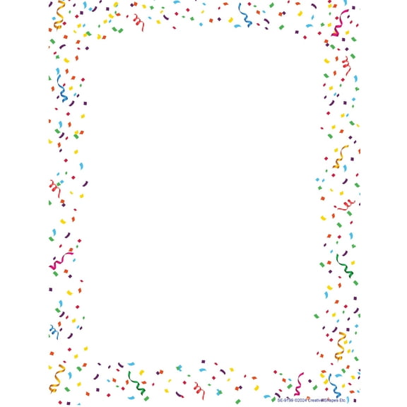 SHAPES ETC. Designer Paper - Confetti (50 Sheet Package)