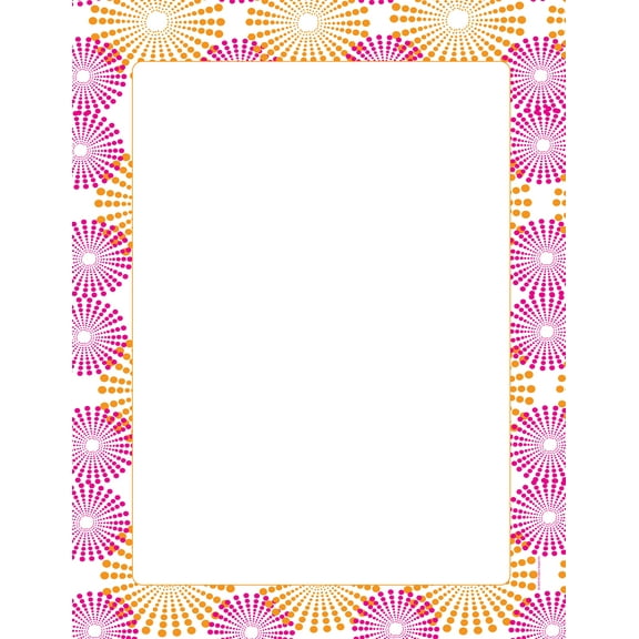 SHAPES ETC. Designer Paper - Fireworks! (50 Sheet Package)