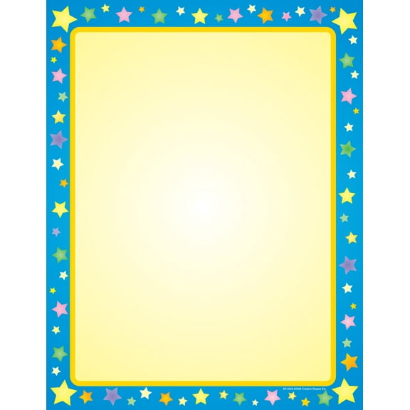 SHAPES ETC. Designer Paper - Multi Star (50 Sheet Package)