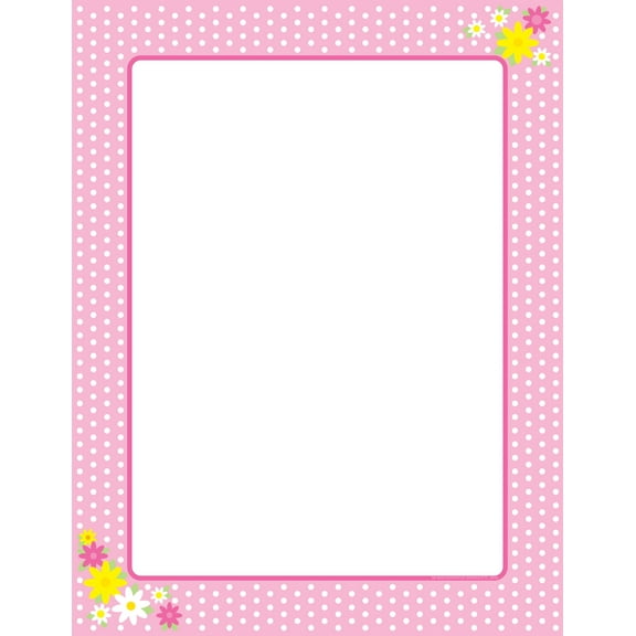SHAPES ETC. Designer Paper - Pink Polka Dots (50 Sheet Package)