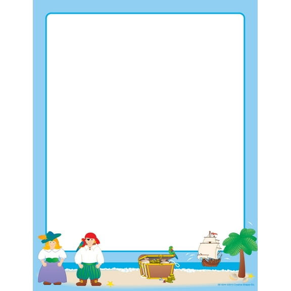 SHAPES ETC. Designer Paper - Pirates (50 Sheet Package)