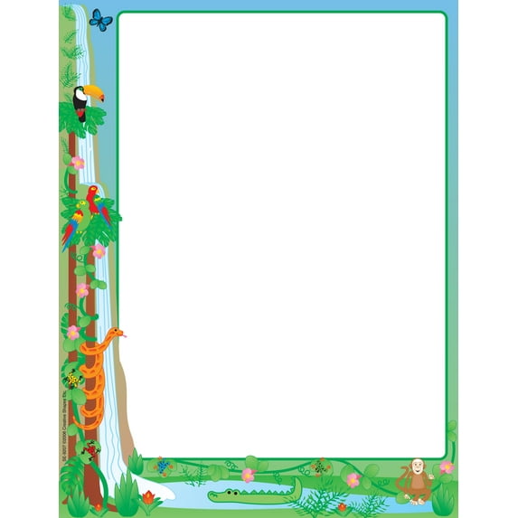 SHAPES ETC. Designer Paper - Rainforest (50 Sheet Package)