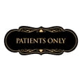 thumbnail image 1 of Designer Patients Only Sign(Black Gold) - Large, 1 of 6