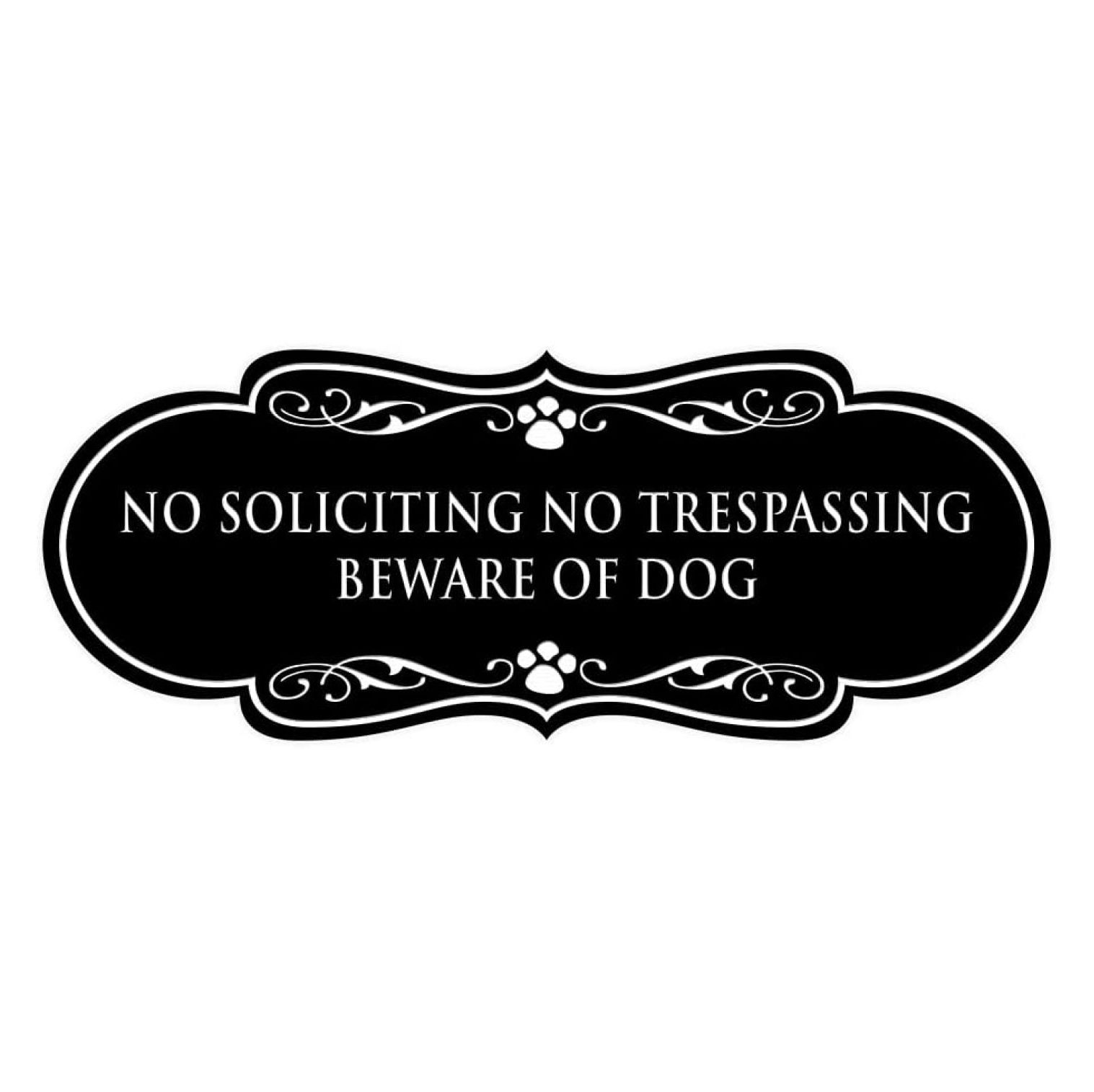 Warnschild „No Trespassing Beware Of Dogs“ – 2 Stück, 25,4 X 25,4 Cm, Rostfreies Aluminium