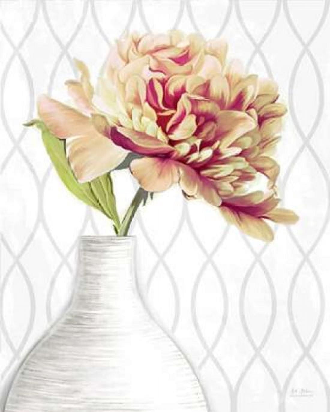 Designer Peony 1 Canvas Art - Art Atelier Alliance (24 x 30)