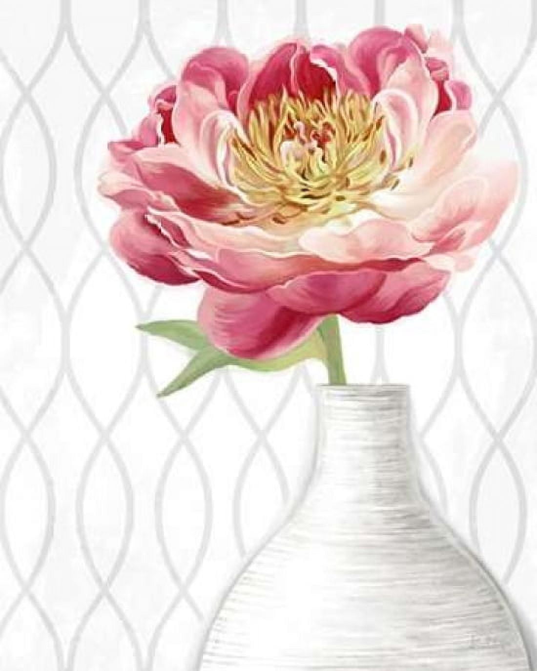 Designer Peony 2 Canvas Art - Art Atelier Alliance (24 x 30)