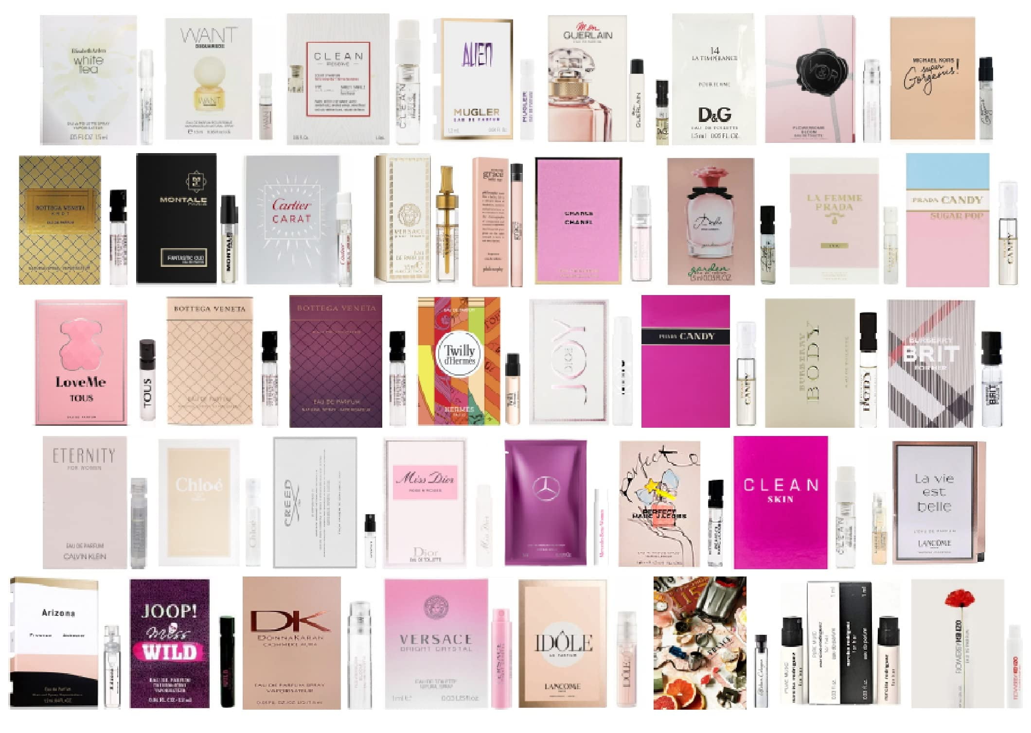 Designer Perfume Sampler Set Lot x 12 Sample Vials High End Fragrance Samples for Women 12 Piece Set Walmart