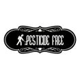thumbnail image 1 of Designer Pesticide Free Sign (Black) - Small, 1 of 5
