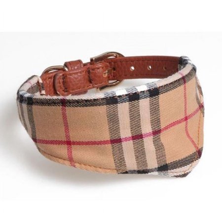 Designer Plaid Cat Collar