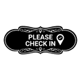 thumbnail image 1 of Designer Please Check In Sign (Black) - Small, 1 of 4