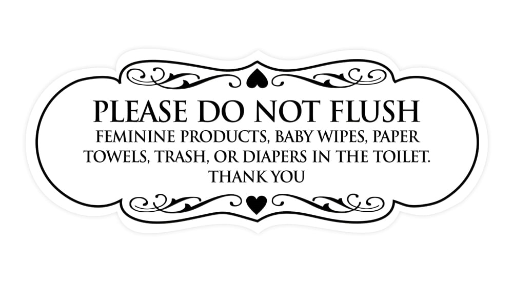 designer-please-do-not-flush-etiqutte-sign-white-medium-walmart-com for Free Printable Do Not Flush Signs Designer Please Do Not Flush Etiqutte Sign(White) - Medium - Walmart.com for Free Printable Do Not Flush Signs