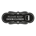 thumbnail image 1 of Designer Please Keep Door Closed (Image) Sign (Black) - Small, 1 of 5
