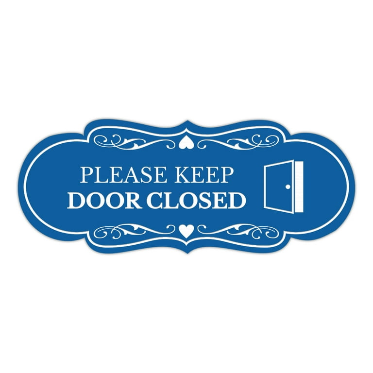 Designer Please Keep Door Closed (Image) Sign (Blue) - Large - Walmart.com designer-please-keep-door-closed-image-sign-blue-large-walmart-com