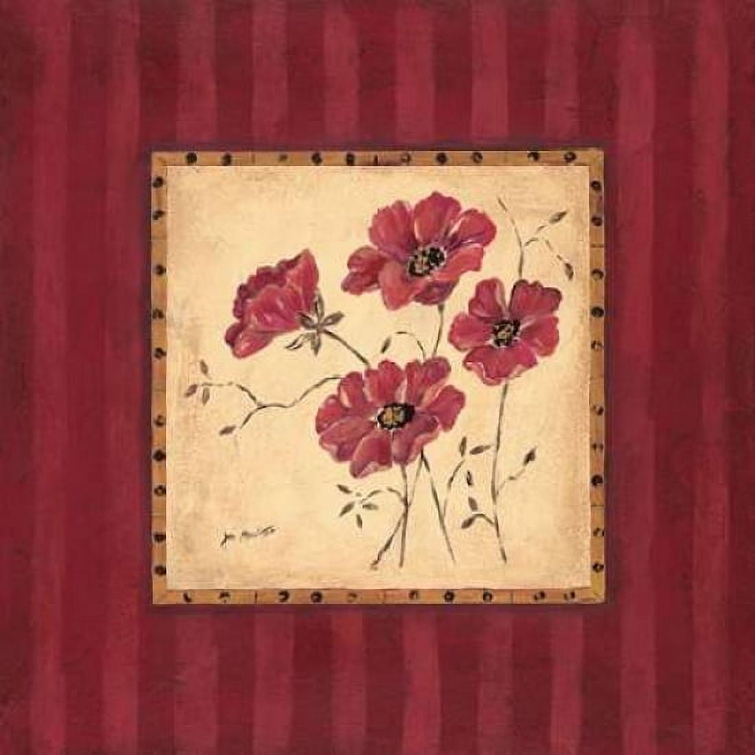 Designer Poppies I Canvas Art - Jo Moulton (24 x 24)