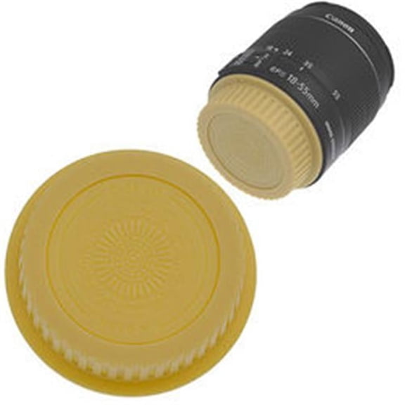 Designer Rear Lens Cap for All Canon EOS Lenses & Fits EF & EFS, Gold