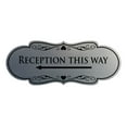 thumbnail image 1 of Designer Reception This Way Left Arrow Sign (Brushed Silver) - Large, 1 of 5