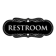 thumbnail image 1 of Designer Restroom Sign - Black - Medium, 1 of 6