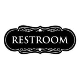 Restroom Black Rt Arrow Vintage Looking Metal Sign 5x17 205170003003 ...