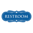 thumbnail image 1 of Designer Restroom Sign - Blue - Medium, 1 of 6