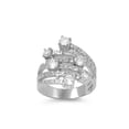thumbnail image 1 of Designer Round Cubic Zirconia Ring Sterling Silver 925, 1 of 2