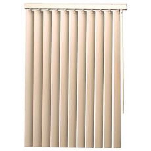 Designer'S Touch 3.5-Inch Pvc Vertical Blinds, Alabaster, 63X60 In.