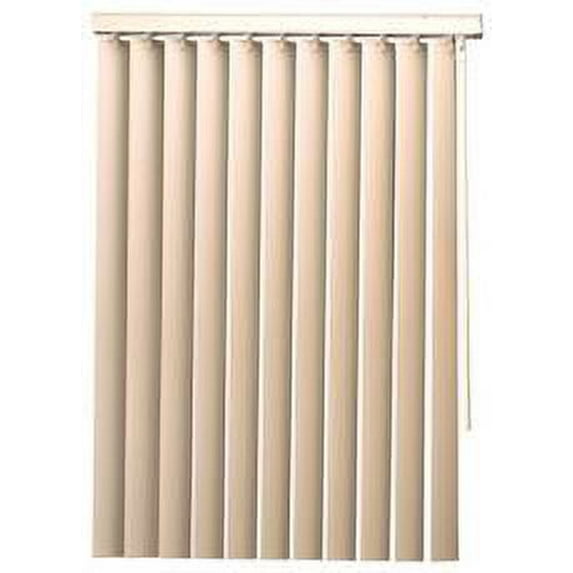 Designer'S Touch 3.5-Inch Pvc Vertical Blinds, Alabaster, 72X60 In.