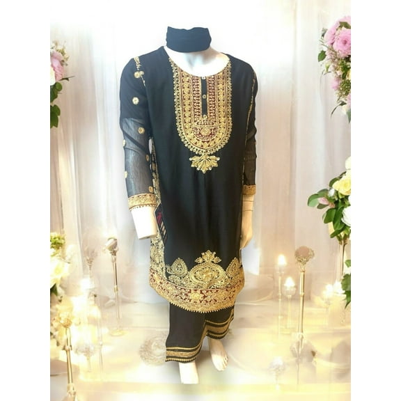 Designer Salwar Kameez for Little Girls, Elegant & Stylish Cultural Wear,003