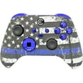 thumbnail image 1 of Designer Series Custom Wireless Controller for Series X/S & One - Multiple Designs Available (Blue Line & Blue Chrome Inserts), 1 of 3