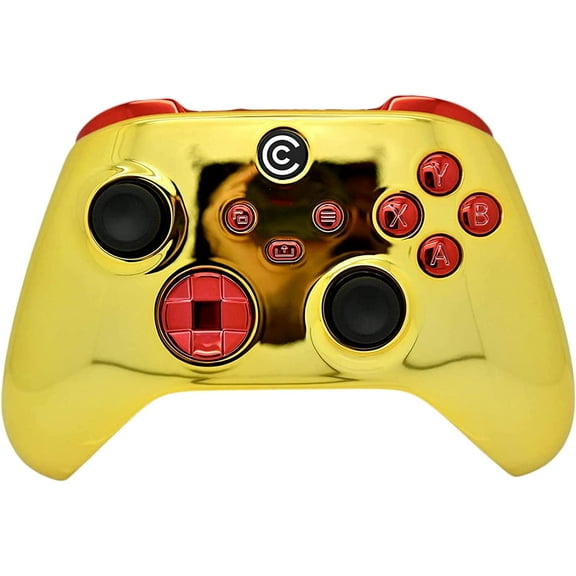 Designer Series Custom Wireless Controller for Series X/S & One - Multiple Designs Available (Gold Chrome & Red Chrome Inserts)