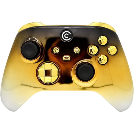 Designer Series Custom Wireless Controller for Series X/S & One - Multiple Designs Available (Gold Fade & Gold Chrome Inserts)