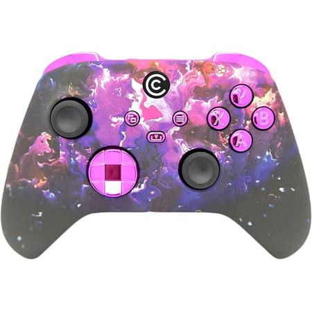 Designer Series Custom Wireless Controller for Xbox Series X/S & One - Multiple Designs Available (Purple Magma & Purple Chrome Inserts)