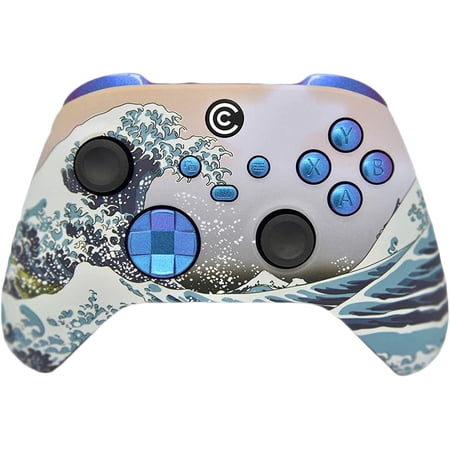 Designer Series Custom Wireless Controller for Xbox Series X/S & One - Multiple Designs Available (Waves & Chameleon Inserts)