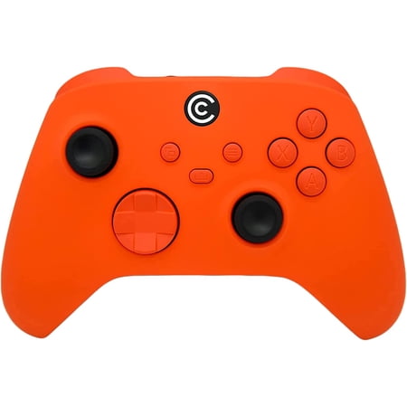Designer Series Custom Wireless Controller for Xbox Series X/S & Xbox One - Multiple Designs Available (Orange W/Orange Inserts)