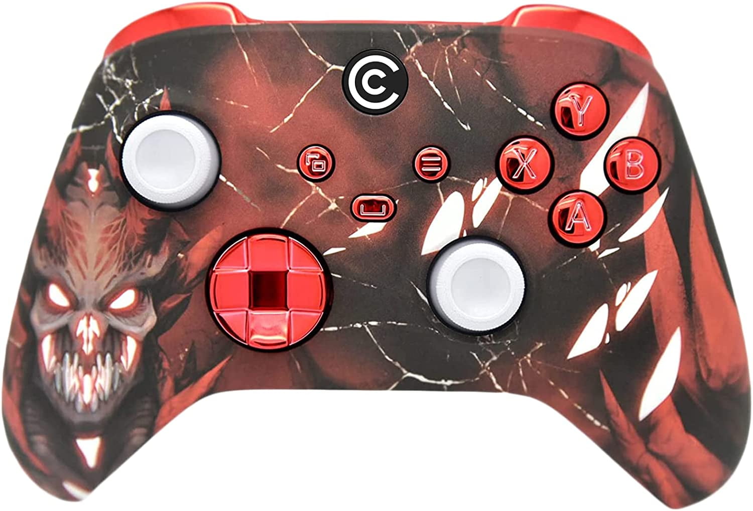 Custom Controllerzz Elite Series 2 Controller Compatible With  Xbox One, Xbox Series S and Xbox Series X (Red) : Video Games