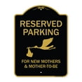 thumbnail image 1 of Designer Series - Reserved Parking For New Mothers & Mother's To-be Metal Sign, 1 of 4