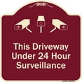 thumbnail image 1 of Designer Series This Driveway Under 24 Hour Surveillance With Graphics Sign, 1 of 4