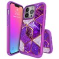 thumbnail image 1 of Designer Series TotalDefense Hybrid Case for iPhone 13 Pro Max - Marble Purple, 1 of 1