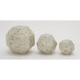 thumbnail image 1 of Designer Set Of Three Ceramic Mop White Orbs, 1 of 2