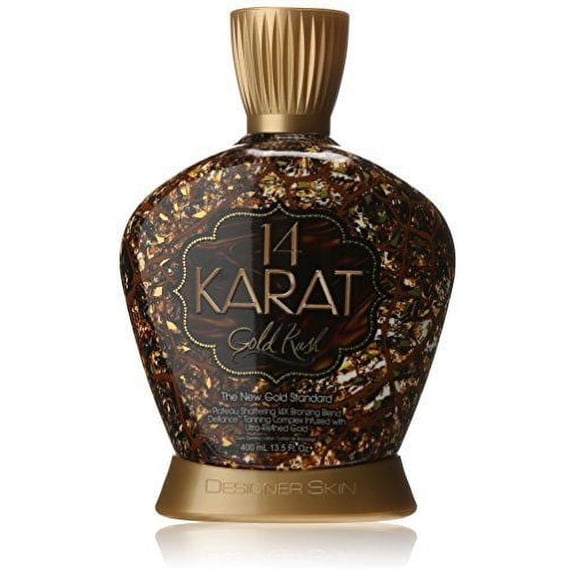 Designer Skin 14 Karat Gold Rush 14x Bronzer Tanning Lotion 13.5oz.