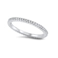 thumbnail image 1 of Designer Stackable Eternity Cubic Zieconia Ring Sterling Silver 925, 1 of 3