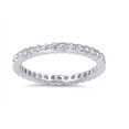 thumbnail image 1 of Designer Stackable Eternity Cubic Zieconia Ring Sterling Silver 925, 1 of 3