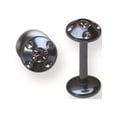 thumbnail image 1 of Designer Stainless Steel 316L Srg Gr Sstl 16G 5/16In.5Mm 5-Clr Czs Ltblue Cone Labret Made In China -Jewelry By Sweet Pea Creations, 1 of 2