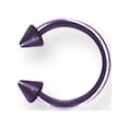 thumbnail image 1 of Designer Stainless Steel Plated Sgss Circ Bb W Cones 16G (1.3Mm) 5/16 (8Mm) Long With 3X3mm Cone E Made In China -Jewelry By Sweet Pea Creations, 1 of 2