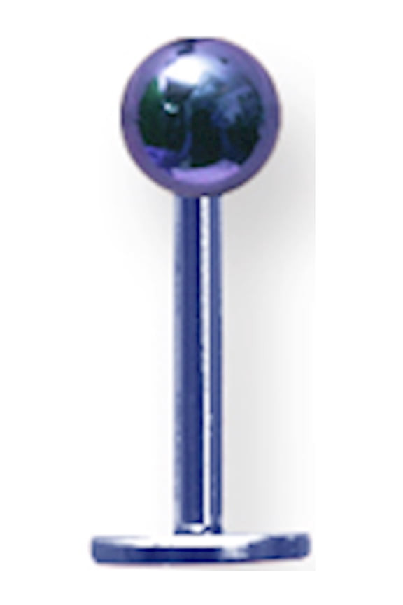 Designer Stainless Steel Plated Sgss Labret W Ball End 16G (1.3Mm) 5/16 (8Mm) Long 4Mm Al Made In China -Jewelry By Sweet Pea Creations