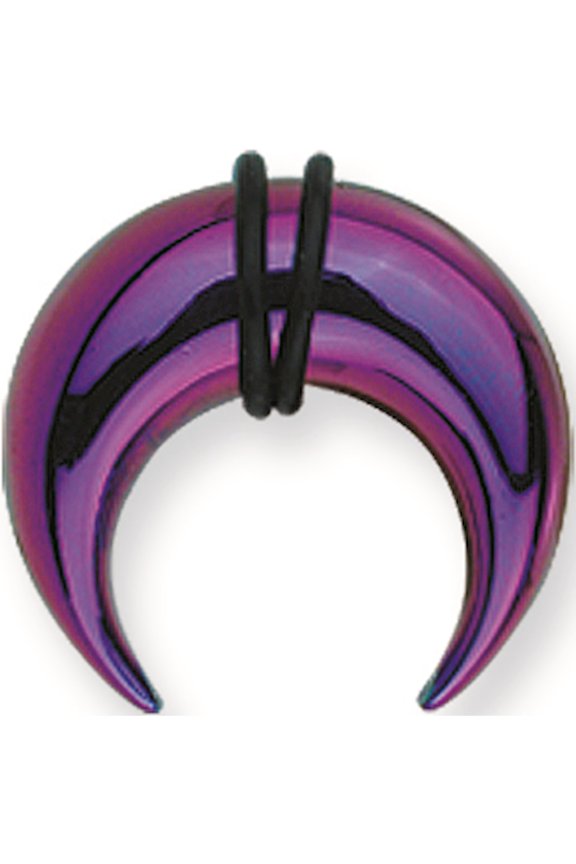 Designer Stainless Steel Plated Sgss Pincher W 2 Rubber O-Rings 00 Ga(9.2Mm) 5/8 (15Mm) Dia Made In China -Jewelry By Sweet Pea Creations