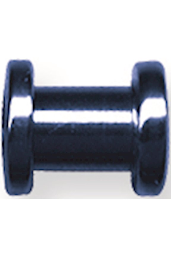 Designer Stainless Steel Plated Sgss Tunnel W Thrd Sides 4Gauge Cobalt Blue Titanium Made In China -Jewelry By Sweet Pea Creations